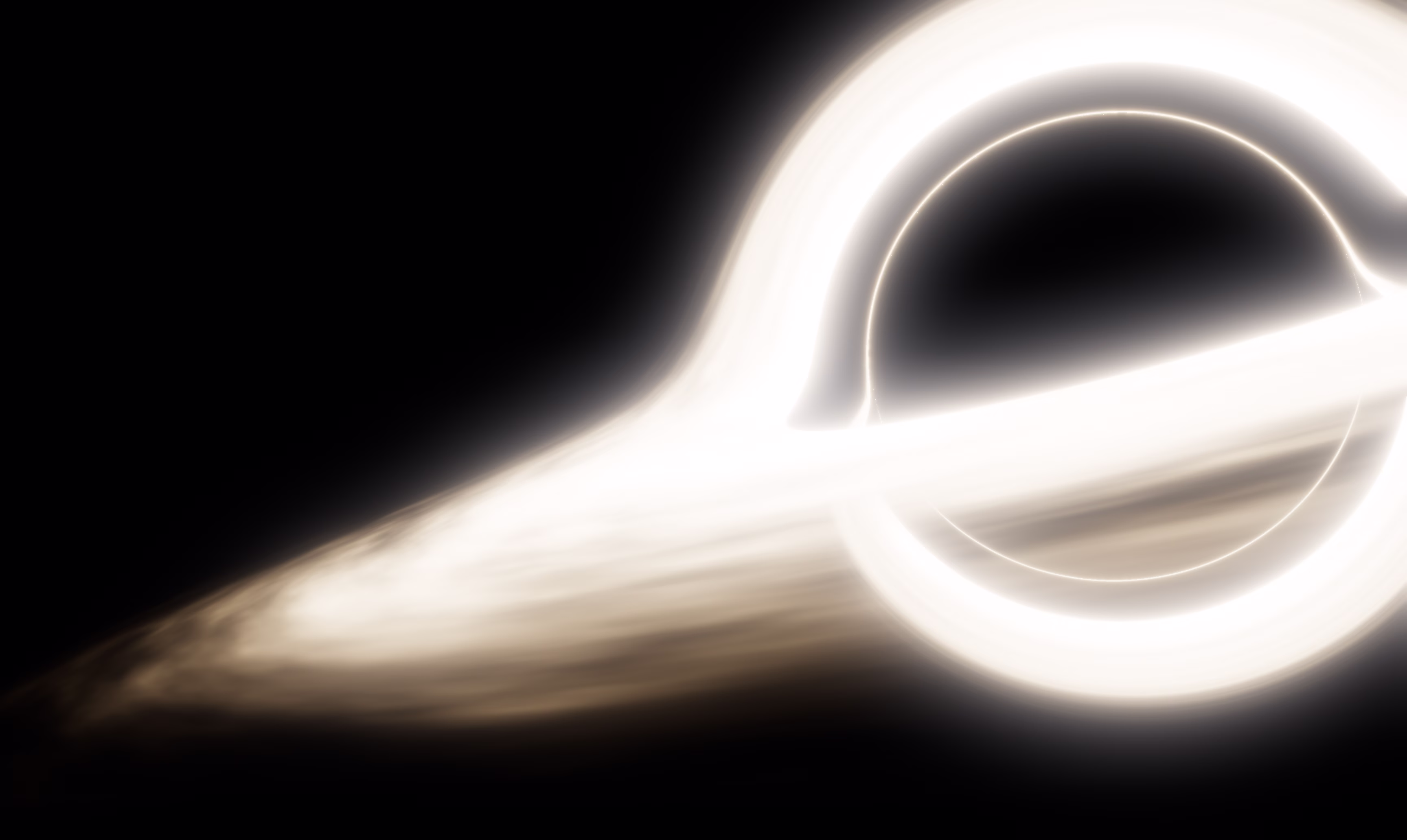 A black hole surrounded by a gas disk